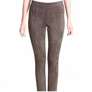 Andrew Marc | Taupe Faux Suede Leggings, Size L
